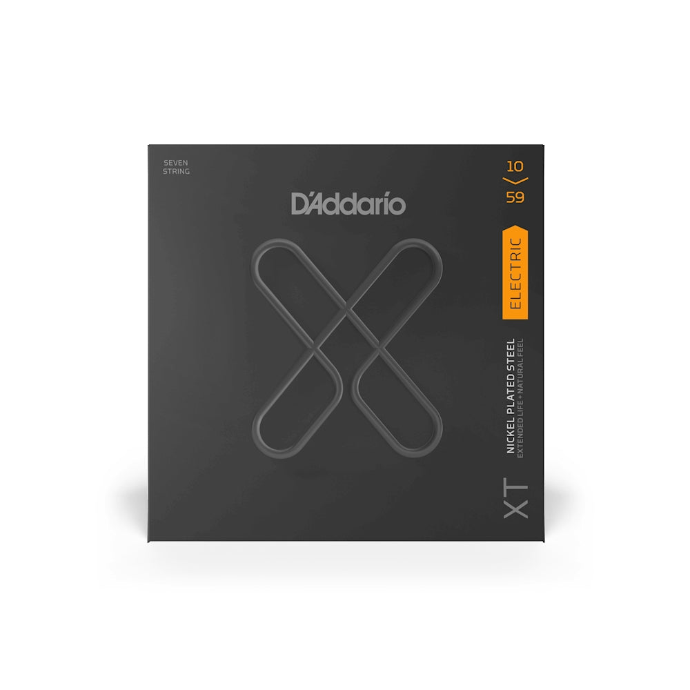 D'Addario XTE1059 10-59 Regular Light Coated 7-String Electric Guitar Strings