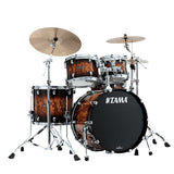Tama Starclassic Walnut/Birch 4-Piece 22" Lacquer Shell Pack - Molten Brown Burst - New,Molten Brown Burst