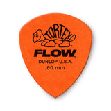 Dunlop Tortex Flow Guitar Picks - .60mm - Orange (12-Pack)