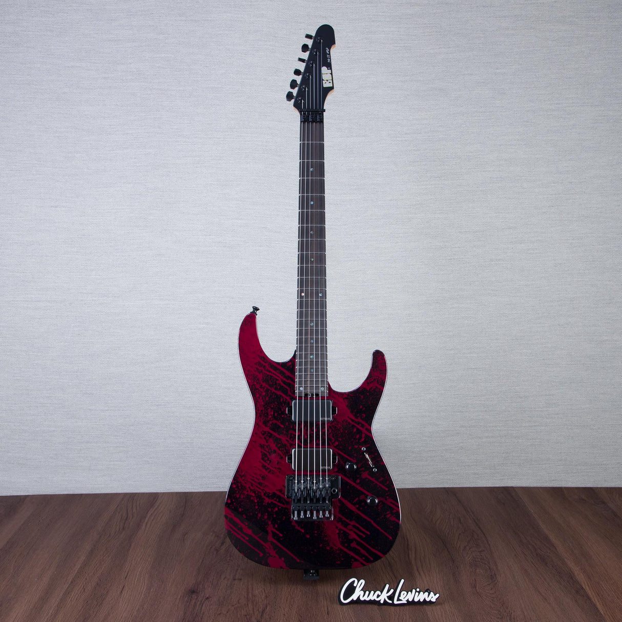 ESP USA M-II FR Electric Guitar - Blood Splatter - #US25150