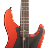 Brubaker JXB-4 Standard Bass Guitar - Tangerine Metallic - New