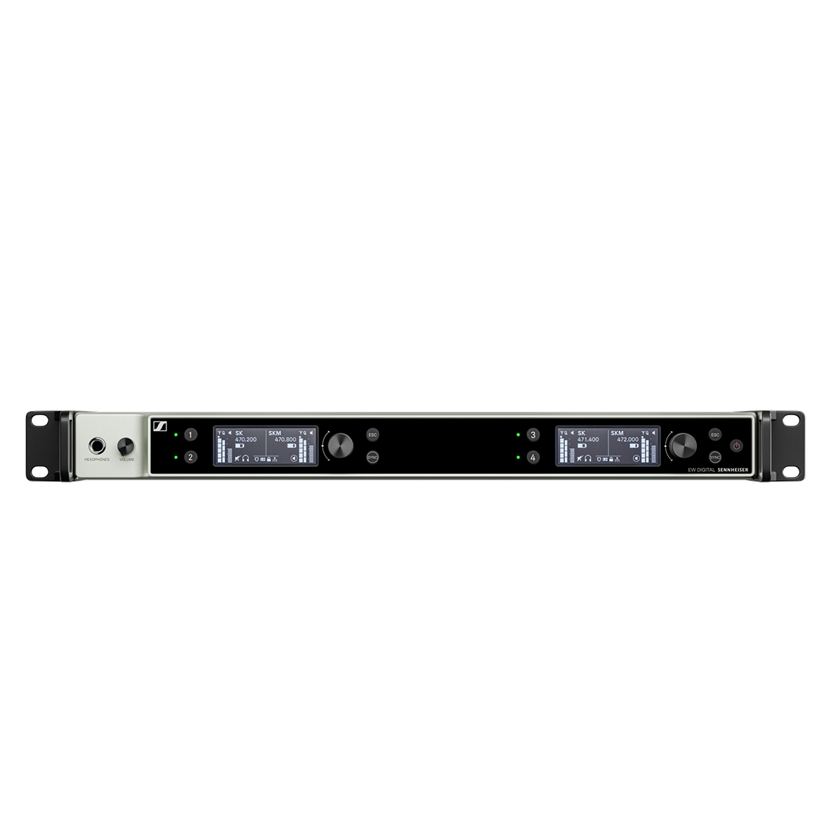 Sennheiser EW-DX EM 4 DANTE Four-Channel Digital Rackmount Receiver with Dante (Q1-9: 470 to 550 MHz) - Mint, Open Box