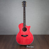 Taylor Limited Edition 414ce Rosewood/Sitka Spruce Acoustic Electric Guitar - Trans Red Top - #1206083127