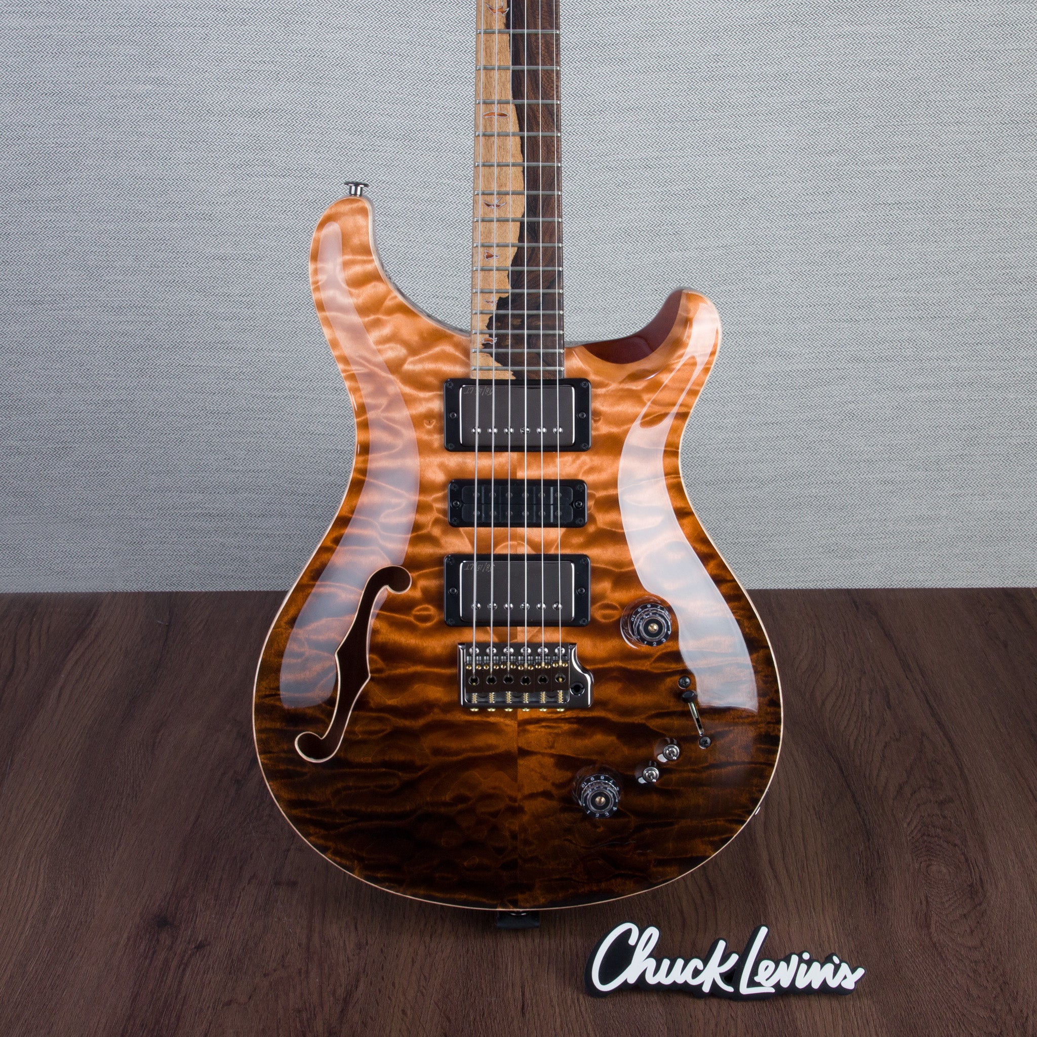 PRS Private Stock Special Sem-Hollow Electric Guitar - Amaretto