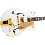 Gretsch G5422TG Electromatic Classic Double-Cut Hollowbody with Bigsby and Gold Hardware - Snowcrest White