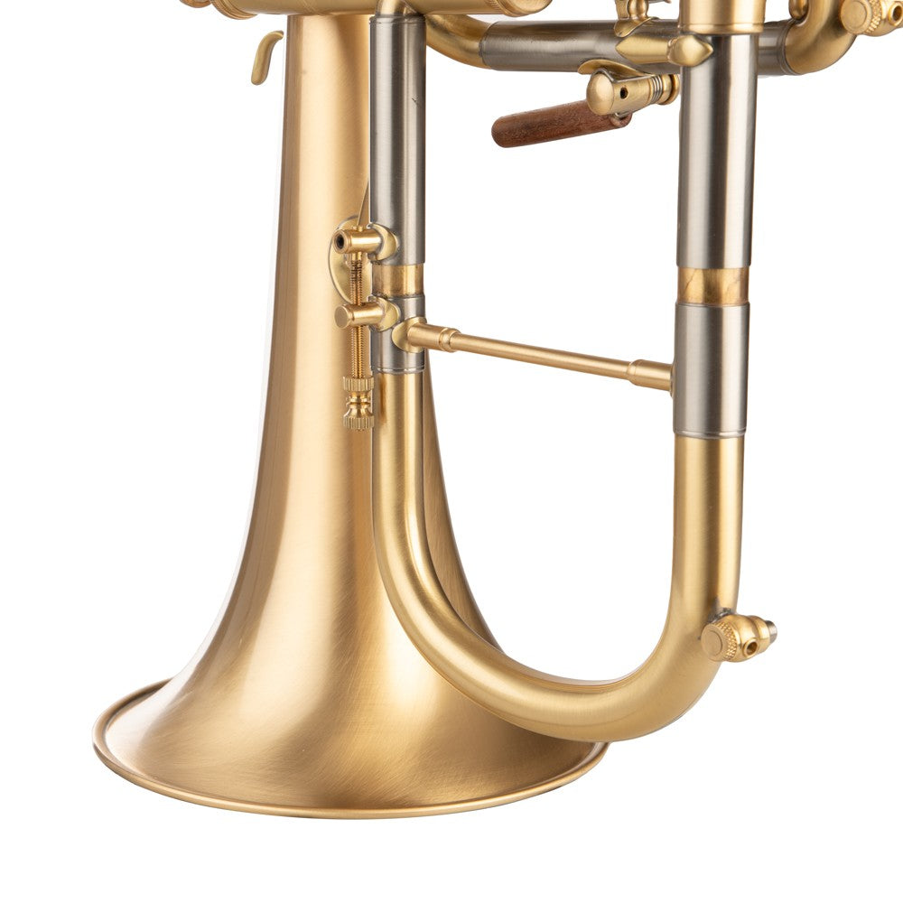 Scodwell Bb Flugelhorn with Rose Bell - Brushed Lacquer