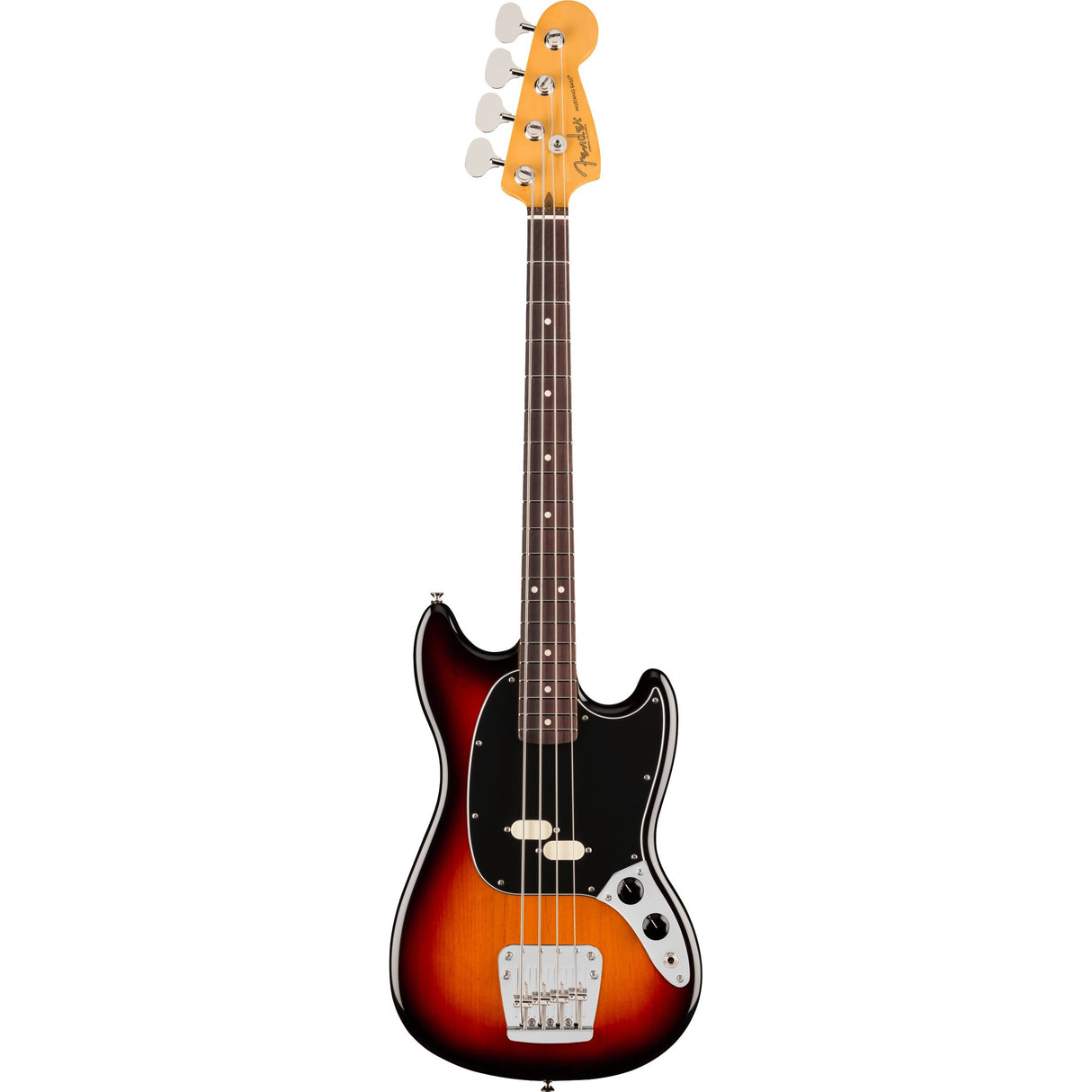 Fender American Professional Classic Mustang Electric Bass Guitar, Rosewood Fingerboard - 3 - Color Sunburst