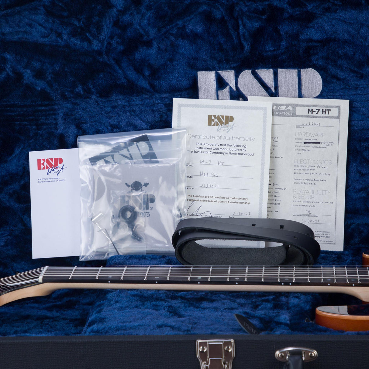 ESP USA M-7 HT Electric Guitar - Hellfire - #US25051