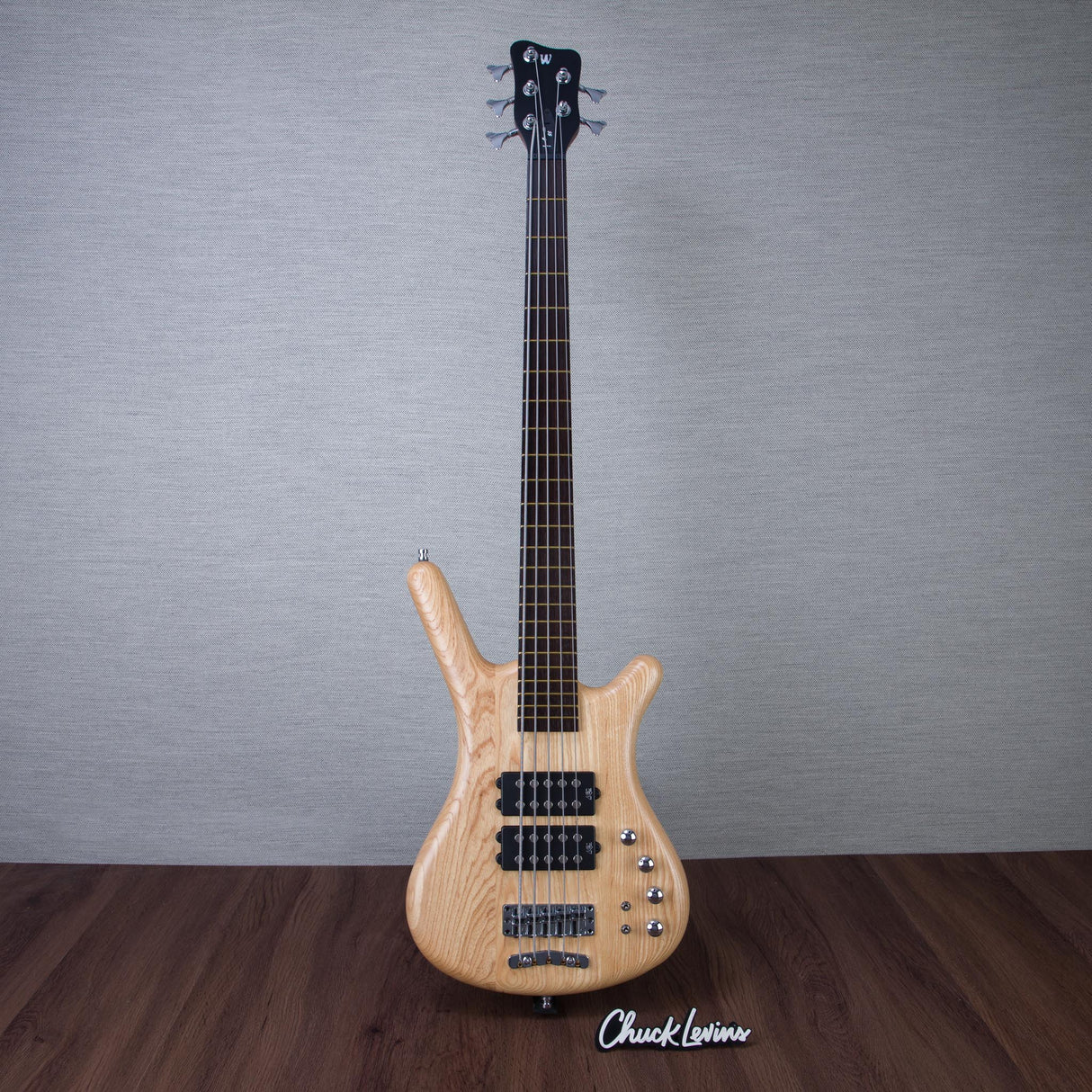 Warwick Pro Series Corvette 5-String Electric Bass Guitar - Natural Transparent Satin - #GPS A 010893-23
