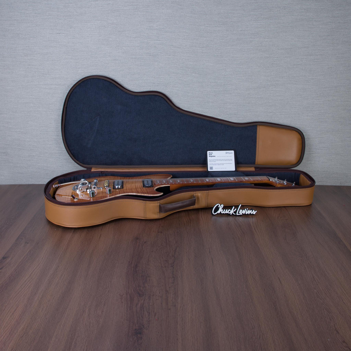 Powers Electric A-Type Electric Guitar - Pale Ale - #B130
