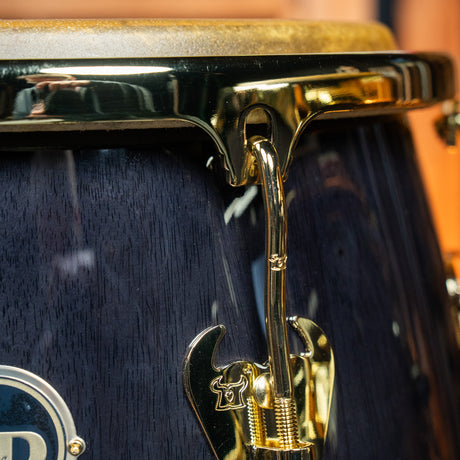 LP Matador Conga and Tumba Set, Siam Oak - Black with Gold Hardware - CHUCKSCLUSIVE