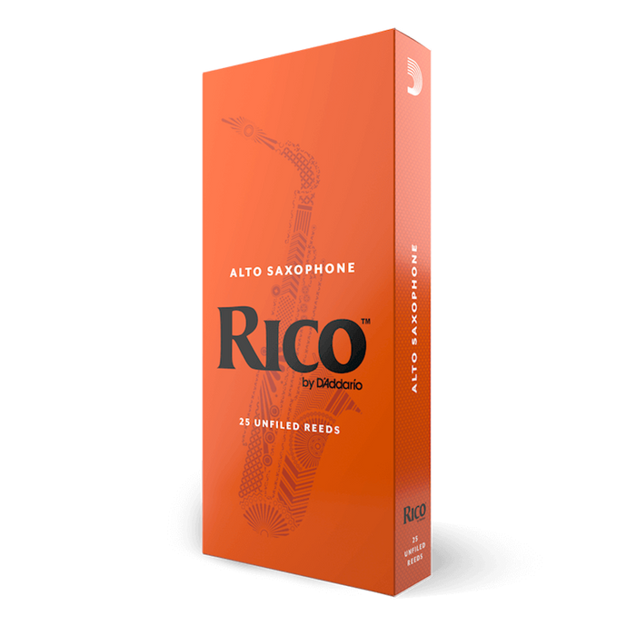 D'Addario RJA25 Rico Unfiled Alto Sax Reed - 25-Pack - New,3.5