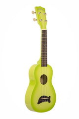 Kala Makala Dolphin Bridge Soprano Ukulele - Green Apple Burst