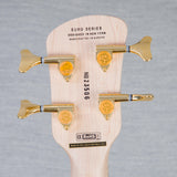 Spector Euro 4 LT Solid Korina Wings Electric Bass Guitar - Natural Satin - CHUCKSCLUSIVE - #NB23506