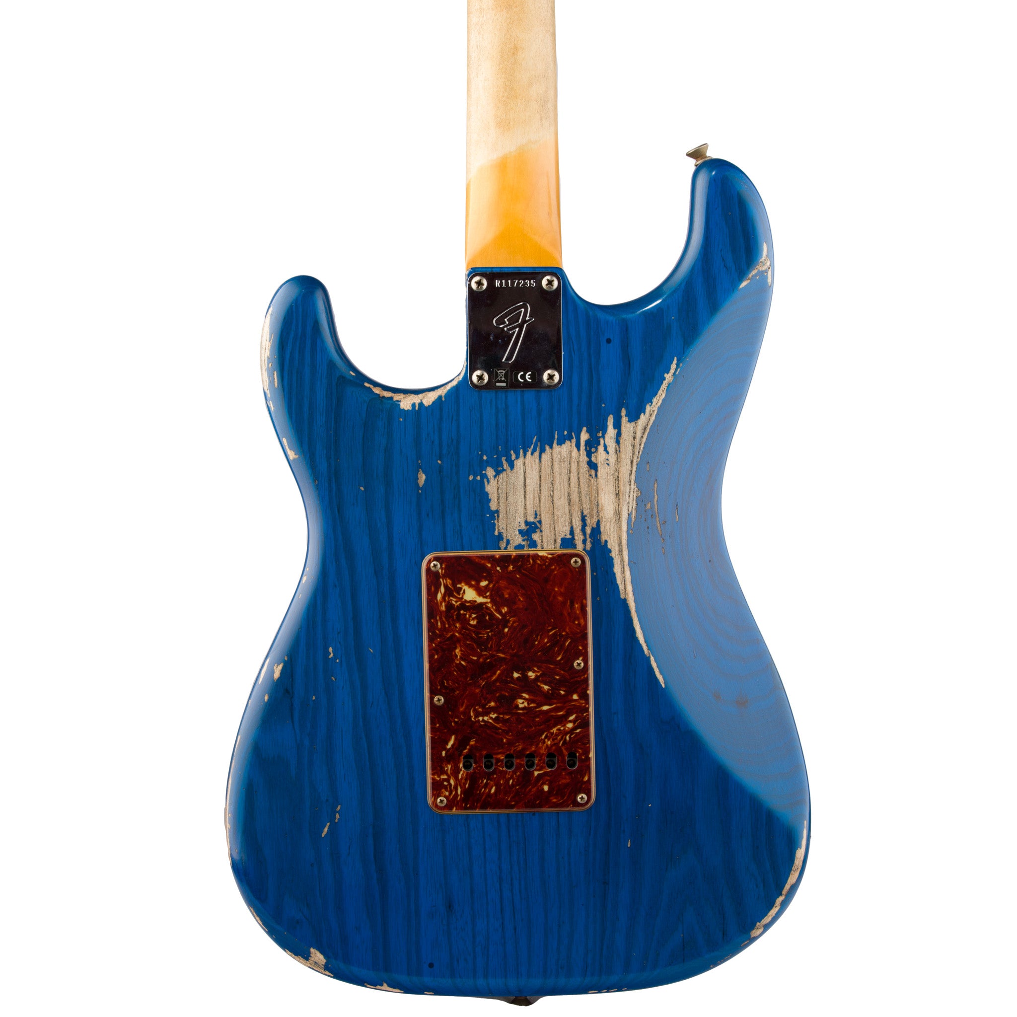 ギター Custom HardRelic Trans Blue Stratocaster Fender Custom Shop 1969 Stratocaster Heavy Relic - Sapphire
