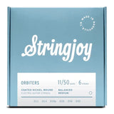 Stringjoy Orbiters Coated Nickel-Wound Balanced Electric Guitar Strings - Medium Gauge (.011-.050)