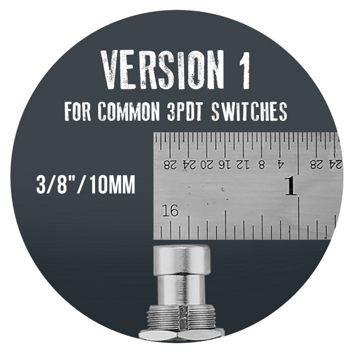 Barefoot Buttons V1 Tall Boy Footswitch Button, Red - For Common 3PDT Switches