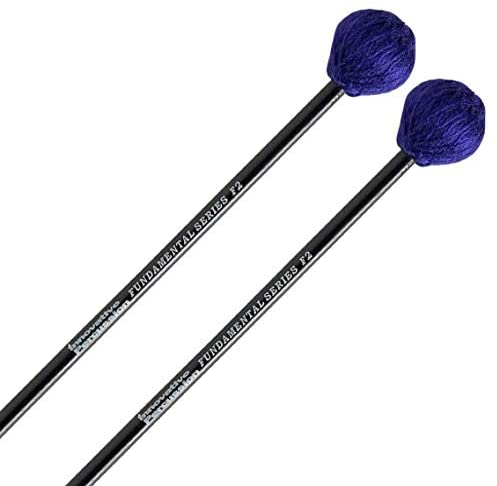 Innovative Percussion F2 Hard Marimba Mallets - Purple Yarn & Birch