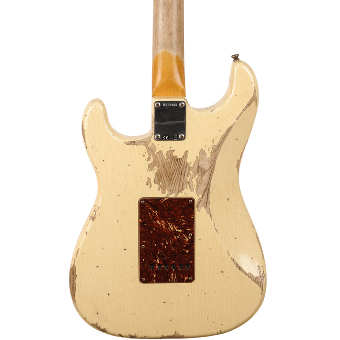 Fender Custom Shop 1962 Stratocaster Heavy Relic Guitar - Aged Vintage White - CHUCKSCLUSIVE - #R119465