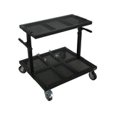 ProX X-BeatWagon Professional Mobile DJ Rolling Workstation with Adjustable Shelf