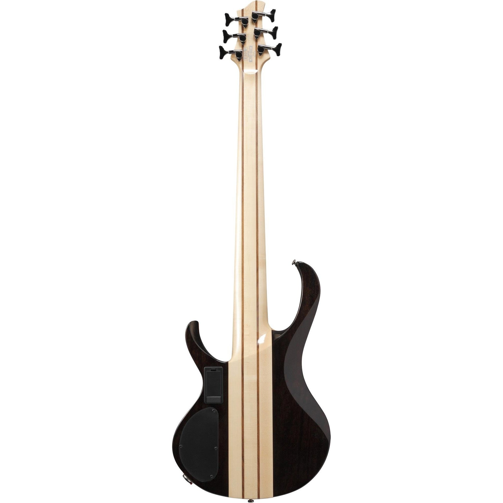 Ibanez BTB766 6-String Bass Guitar - Charcoal Black Burst Low