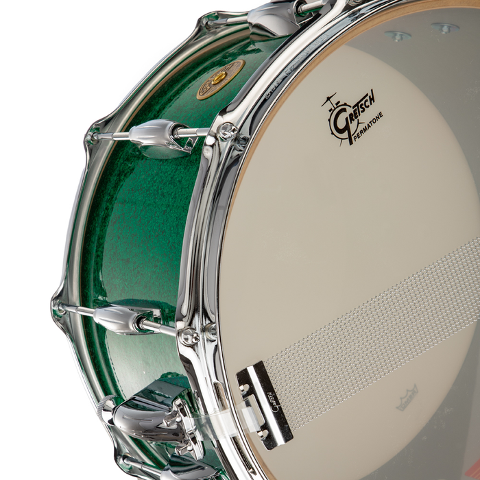 Gretsch Broadkaster 8x14 Snare Drum - Green Sparkle