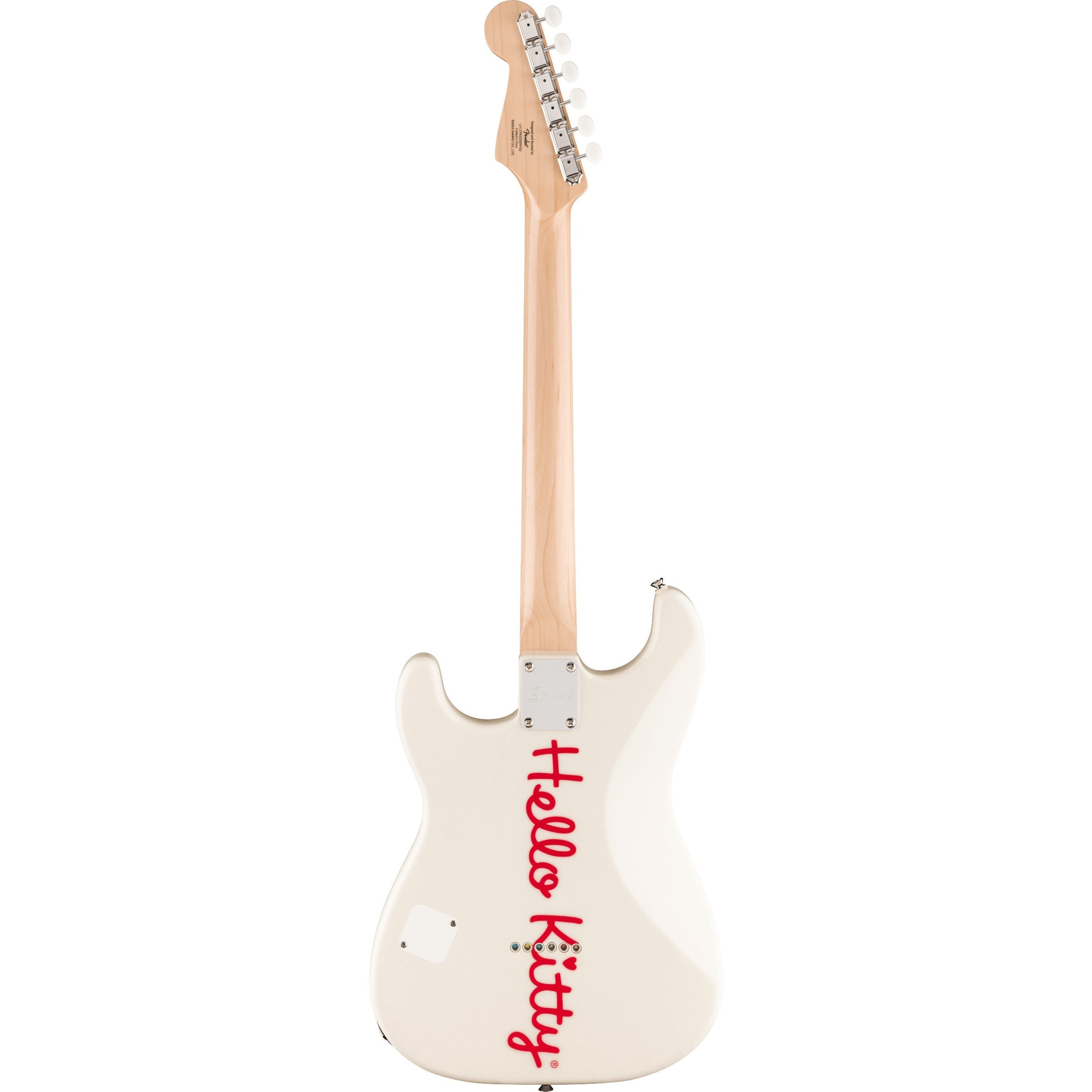 Squier Hello Kitty Stratocaster Electric Guitar - White – Chuck