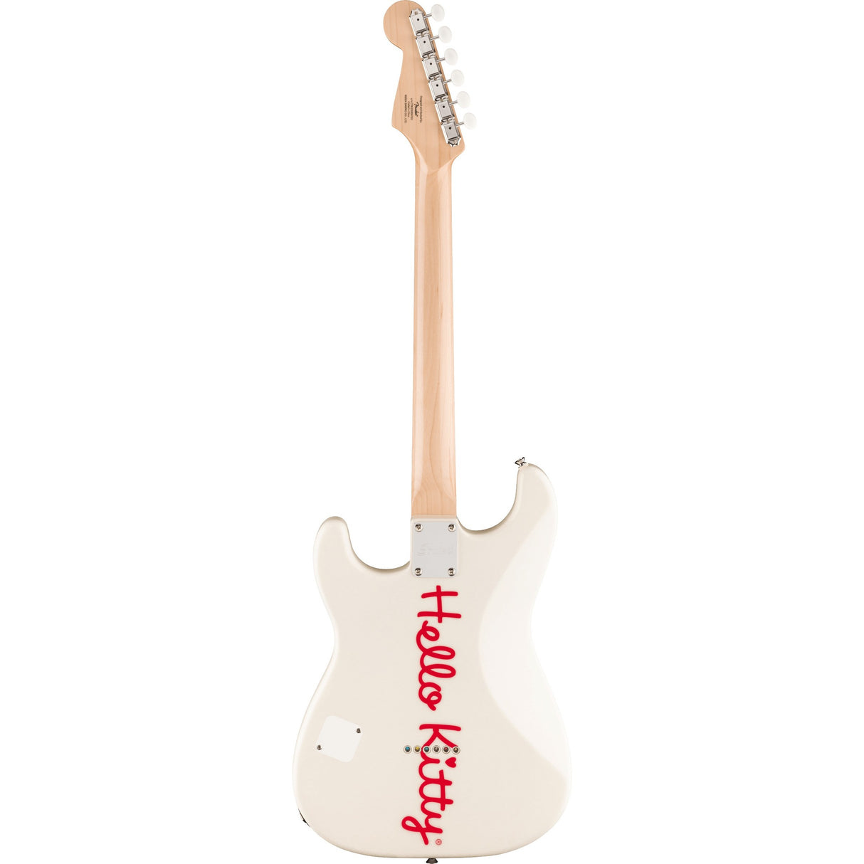 Squier Hello Kitty Stratocaster Electric Guitar - White