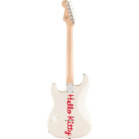 Squier Hello Kitty Stratocaster Electric Guitar - White
