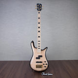 Spector Euro 4 Electric Bass Guitar - Natural Black Burst Gloss - CHUCKSCLUSIVE - #NB22937