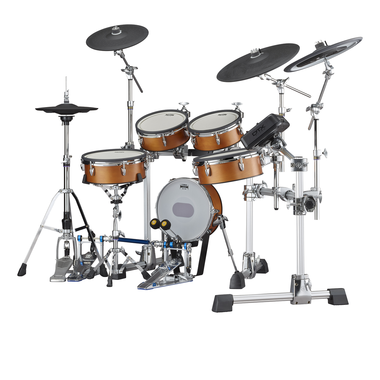 Yamaha DTX10K-X RW Electronic Drum Kit, TCS Pads - Real Wood Finish