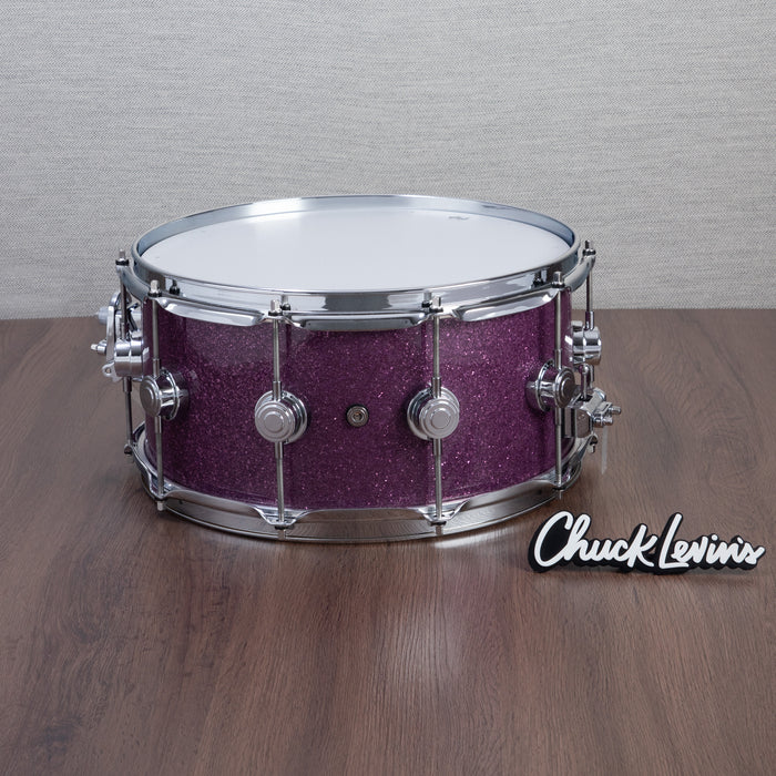 DW 6.5 x 14-Inch Collector Series 333 Maple Snare Drum - Purple Glass