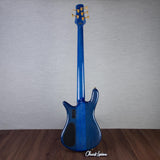 Spector Euro 5 LT Poplar Burl Over Ash 5-String Electric Bass Guitar - Faded Light Blue Gloss - CHUCKSCLUSIVE - #]C121NB23298