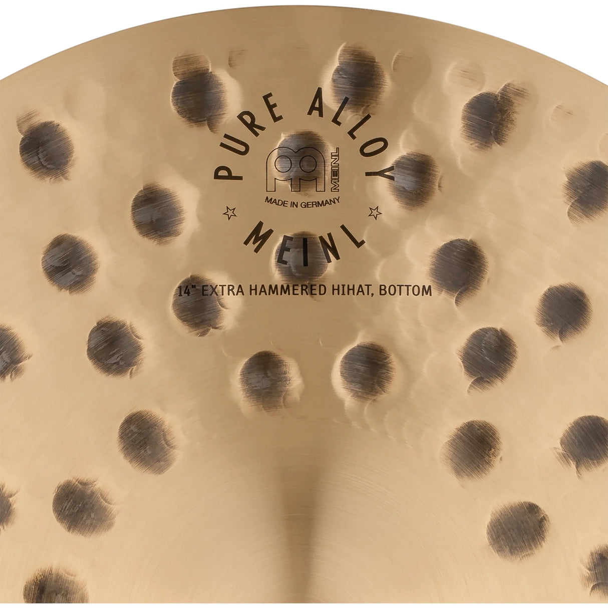 Meinl 14-Inch Pure Alloy Extra-Hammered Hi-Hat Cymbals