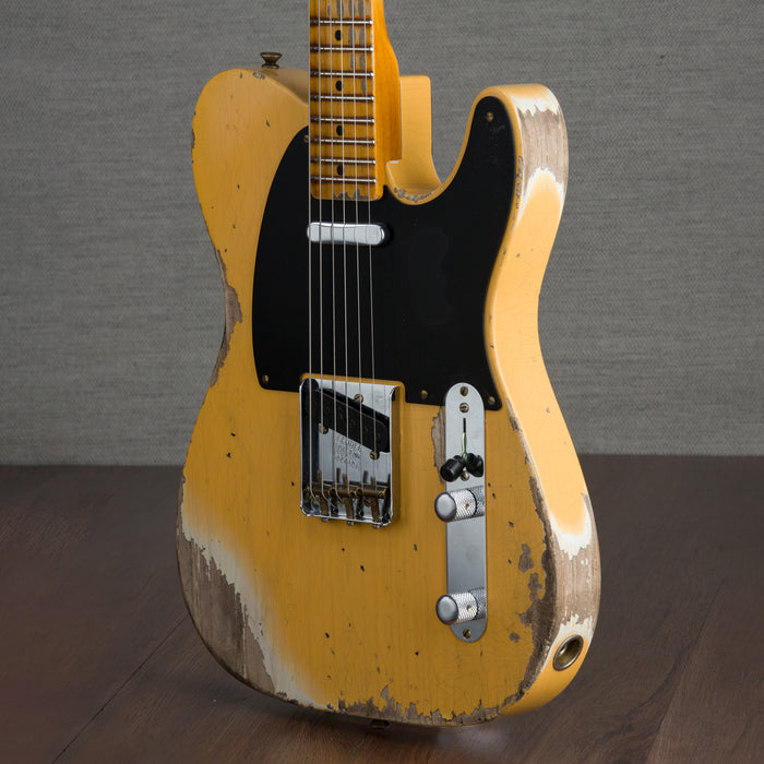 Fender Custom Shop 1950 Double Esquire Heavy Relic Electric Guitar - Aged Nocaster Blonde - New