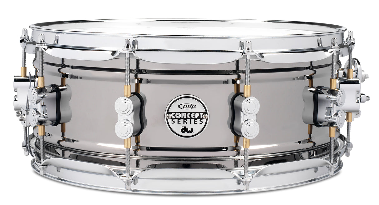 PDP PDSN5514BNCR 14" x 5.5" Concept Series Snare Drum - Black Nickel Over Steel