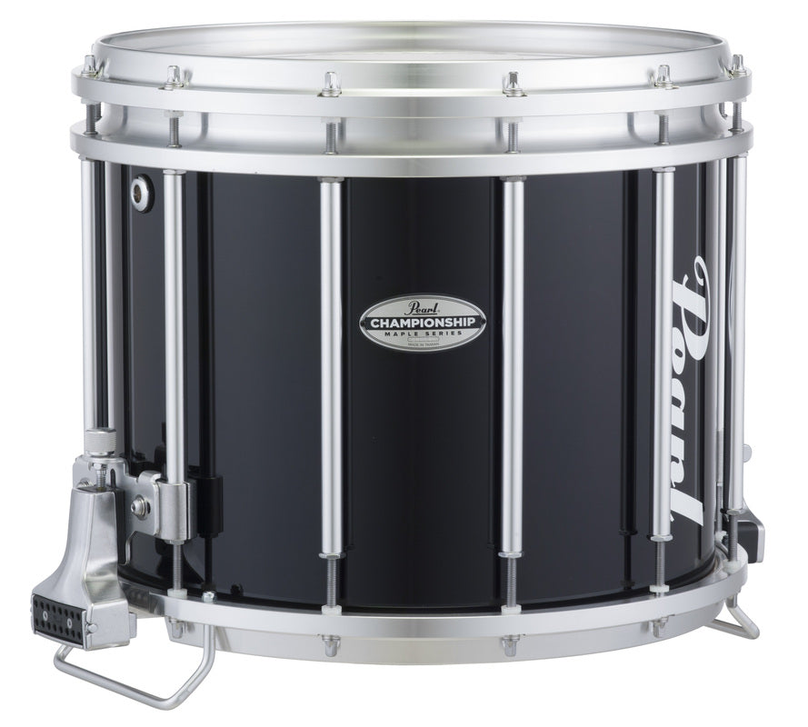 Pearl FFXM1412 14 x 12-Inch Championship Maple Marching Snare Drum - Midnight Black