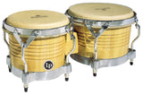 LP M201-AWC Matador Wood Bongos, Natural/Chrome