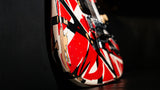 EVH Striped Series Frankie Relic Electric Guitar - Red with Black Stripes - New