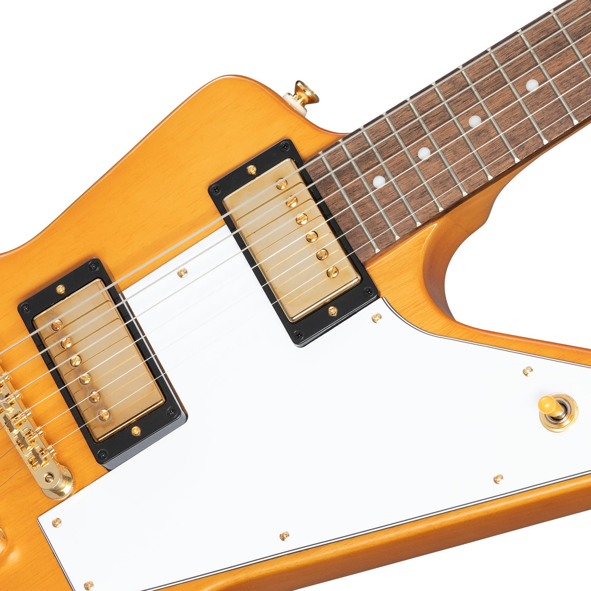 Epiphone 1958 Korina Explorer with White Pickguard Solidbody Electric Guitar - Aged Natural