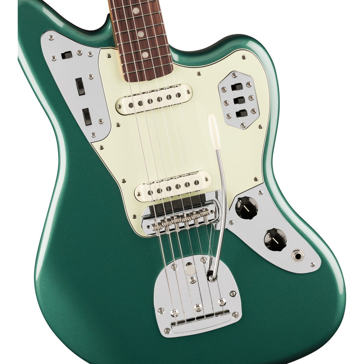 Fender Vintera III Mid '60s Jaguar Electric Guitar, Rosewood Fingerboard - Sherwood Green