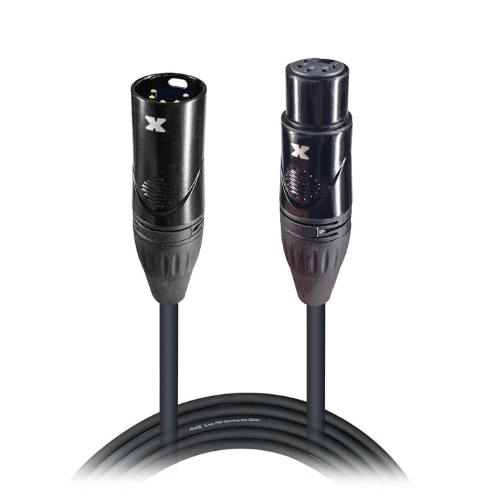 ProX XC-5PDMX05 5 Ft. DMX XLR5-M to XLR5-F High Performance Lighting Cable - New