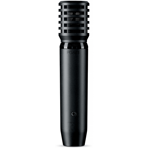 Shure PGA81-XLR Cardioid Condenser Instrument Microphone - New,Black