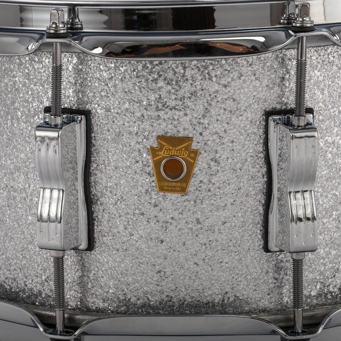 Ludwig 14" x 6.5" Legacy Series Maple/Poplar Snare Drum - Silver Sparkle