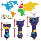 Panyard 7-Inch SLAP Djembe Pre-Tuned - World Graphics
