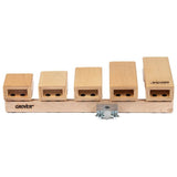 Grover Pro Percussion 5-Piece Temple Block Set with Mounting Clamp and Stand