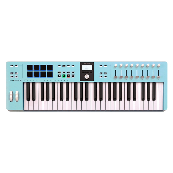【期間限定】Arturia KEYLAB 49 Essential MIDI Arturia Keylab Essential 49 MK3 MIDI Controller - Aquamarine