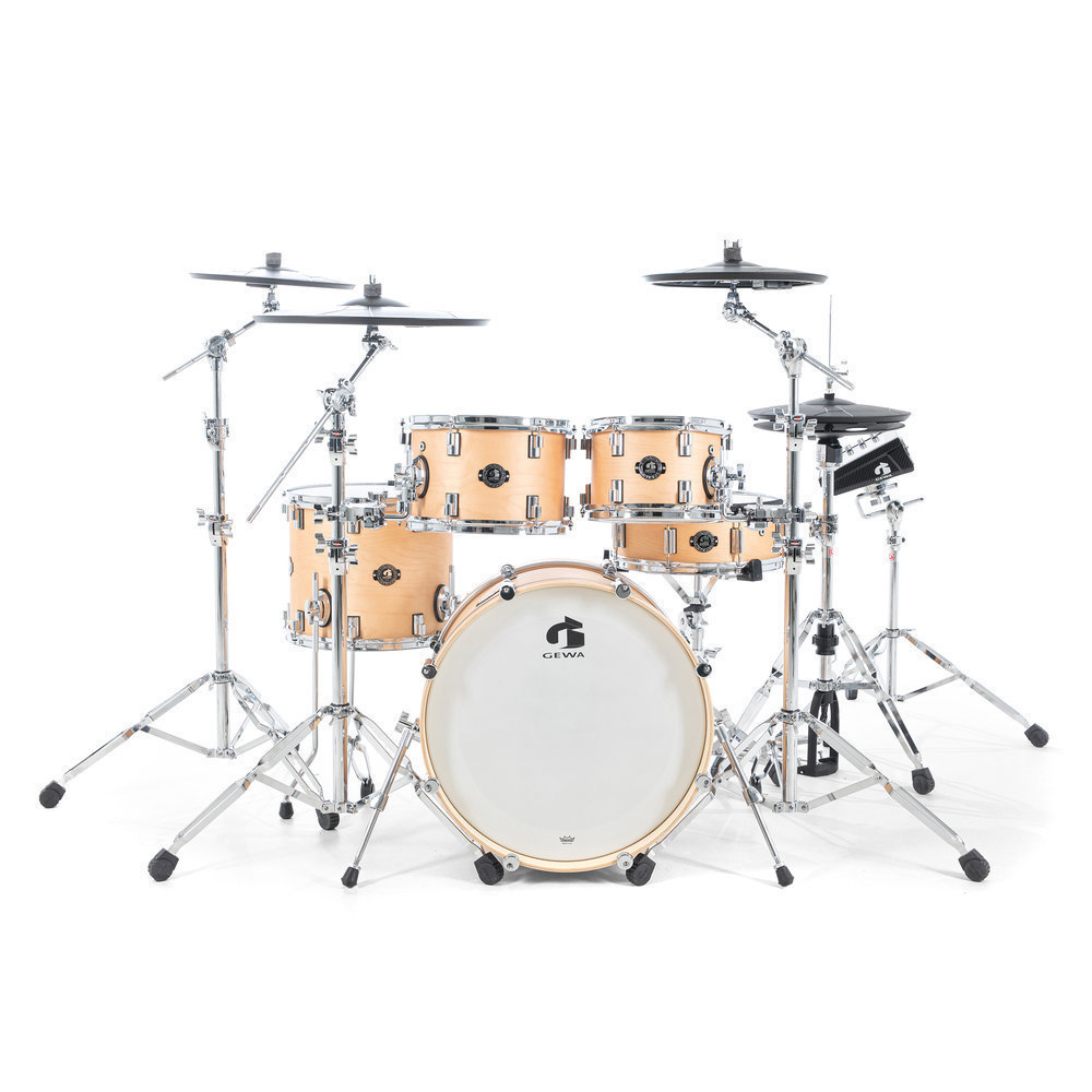 GEWA G9 Pro 5 SE Complete Electronic Drum Set - Satin Natural