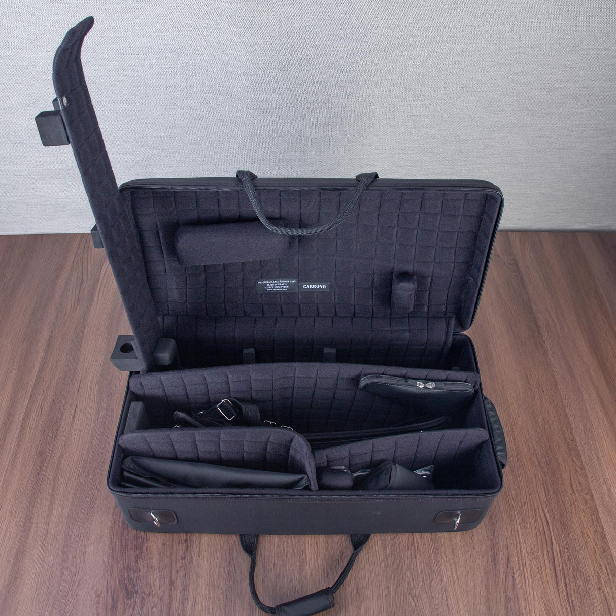 Marcus Bonna Carbon Fiber Quad Case for Alto and Soprano Saxophone, Flute, and Clarinet - Black