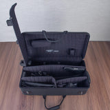 Marcus Bonna Carbon Fiber Quad Case for Alto and Soprano Saxophone, Flute, and Clarinet - Black